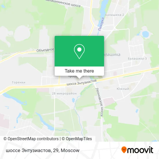 шоссе Энтузиастов, 29 map