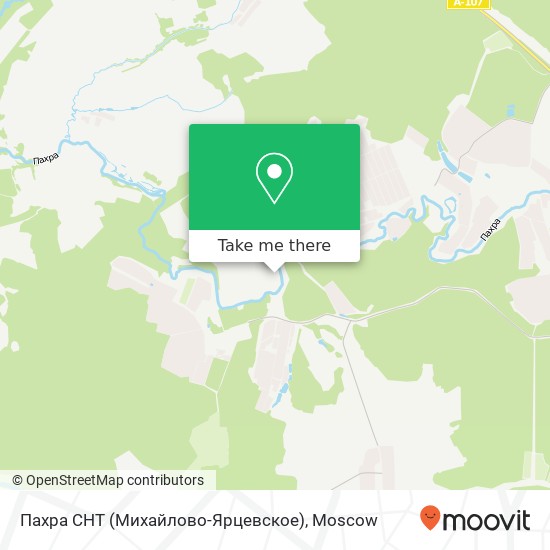 Пахра СНТ (Михайлово-Ярцевское) map