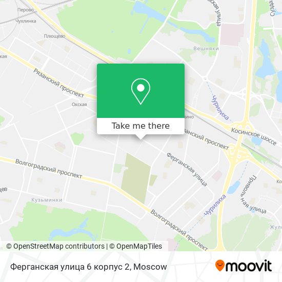 Ферганская улица 6 корпус 2 map