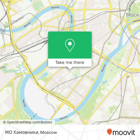 МО Хамовники map