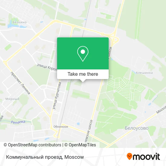 Коммунальный проезд map