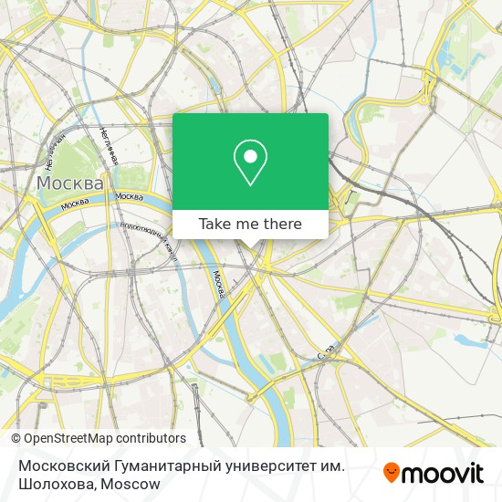 Московский Гуманитарный университет им. Шолохова map