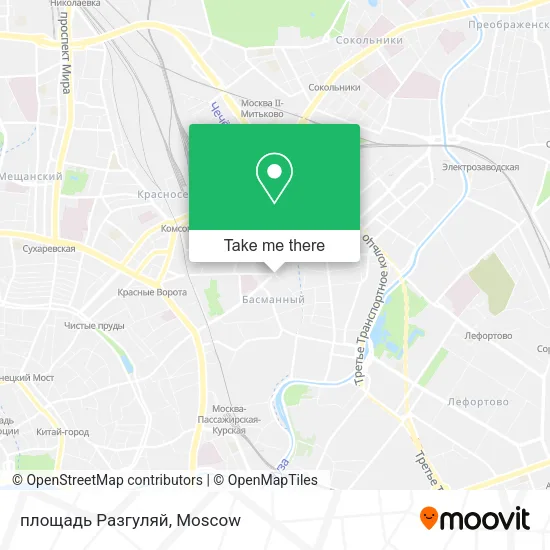 площадь Разгуляй map
