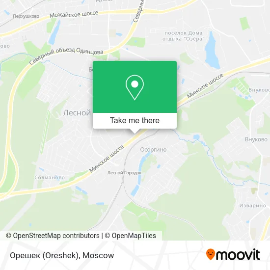 Орешек (Oreshek) map