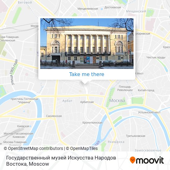 Государственный музей Искусства Народов Востока map