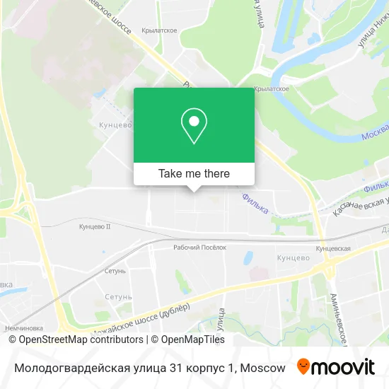Молодогвардейская улица 31 корпус 1 map
