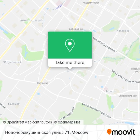 Новочеремушкинская улица 71 map