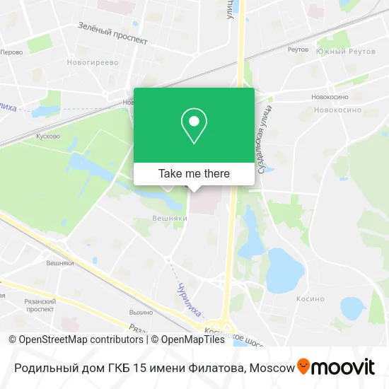 Родильный дом ГКБ 15 имени Филатова map