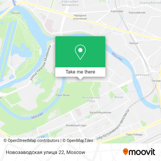 Новозаводская улица 22 map