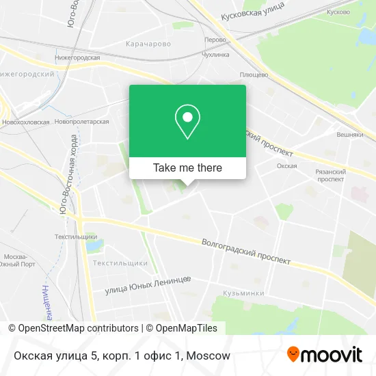 Окская улица 5, корп. 1 офис 1 map