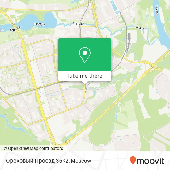 Oреховый Проезд 35к2 map