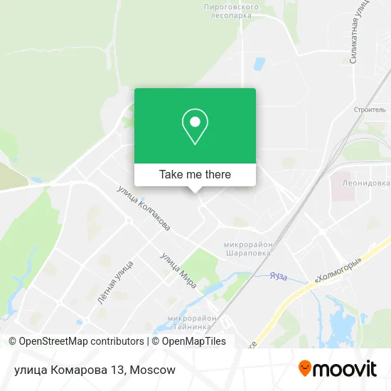улица Комарова 13 map