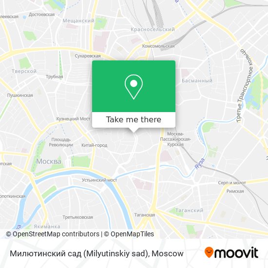 Милютинский сад (Milyutinskiy sad) map