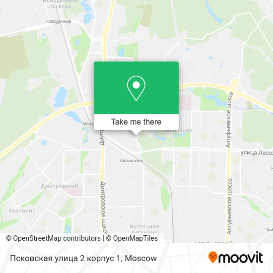 Псковская улица 2 корпус 1 map