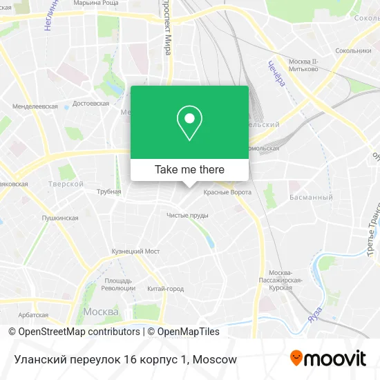 Уланский переулок 16 корпус 1 map