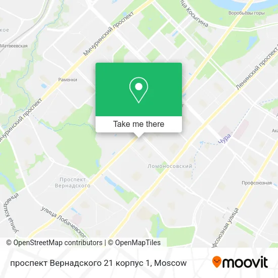 проспект Вернадского 21 корпус 1 map