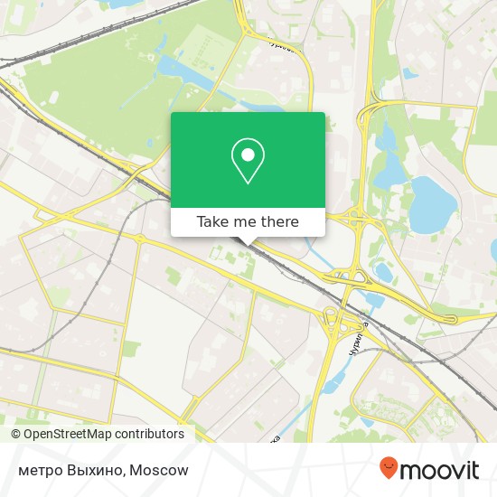 метро Выхино map