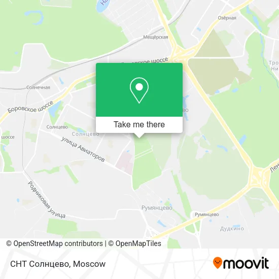 СНТ Солнцево map