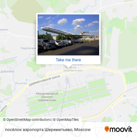 посёлок аэропорта Шереметьево map