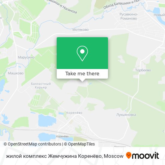 жилой комплекс Жемчужина Коренёво map