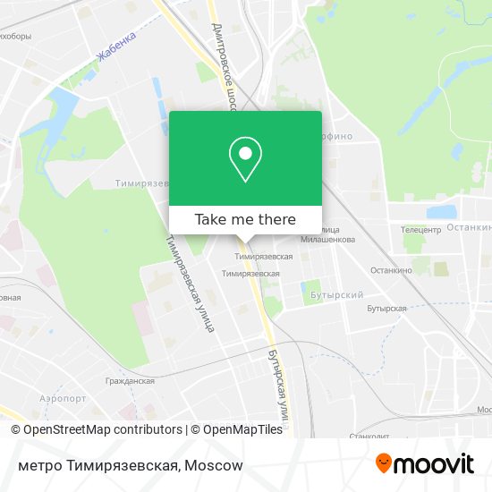 метро Тимирязевская map