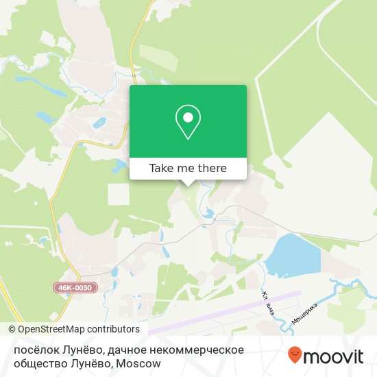 посёлок Лунёво, дачное некоммерческое общество Лунёво map