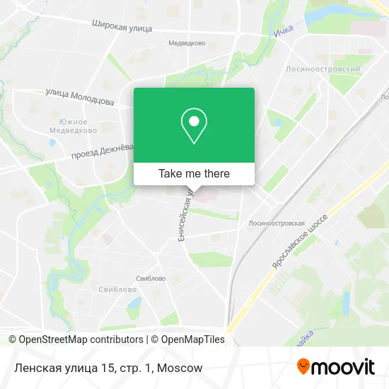 Ленская улица 15, стр. 1 map