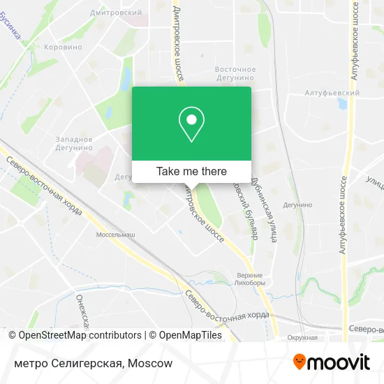 метро Селигерская map