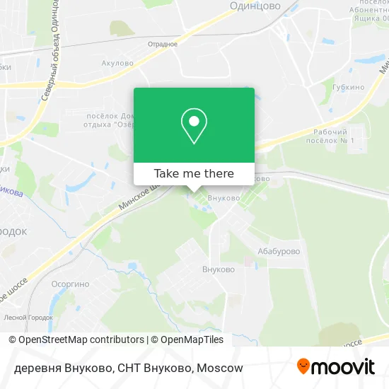 деревня Внуково, СНТ Внуково map