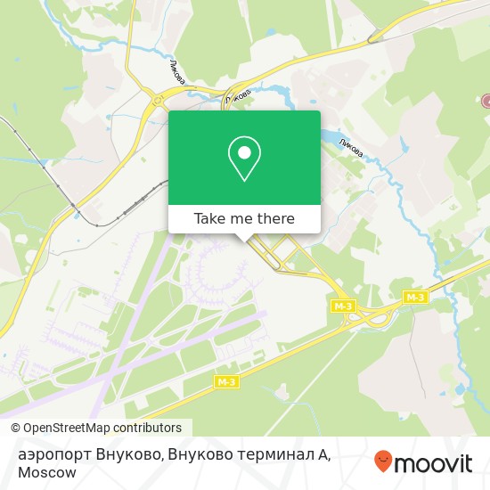 аэропорт Внуково, Внуково терминал A map
