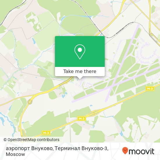 аэропорт Внуково, Терминал Внуково-3 map