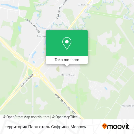 территория Парк-отель Софрино map