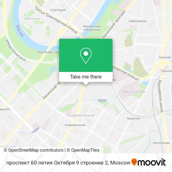 проспект 60-летия Октября 9 строение 2 map