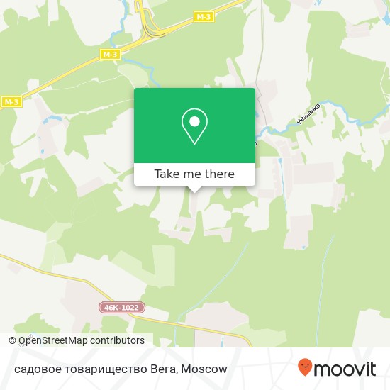 садовое товарищество Вега map