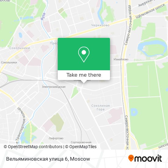 Вельяминовская улица 6 map