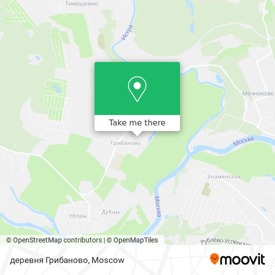 деревня Грибаново map