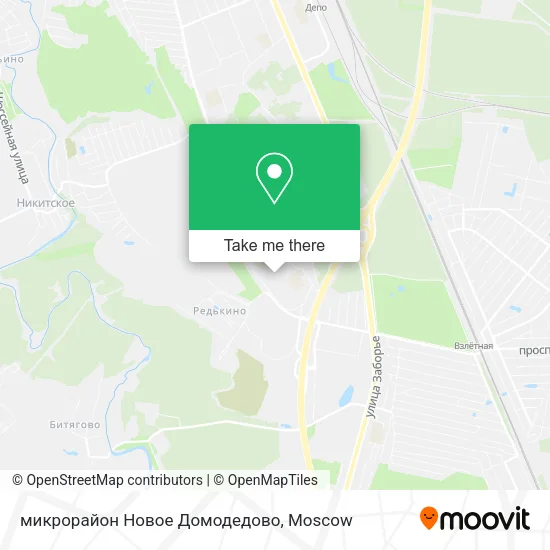 микрорайон Новое Домодедово map
