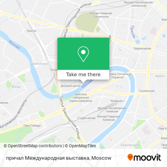 причал Международная выставка map