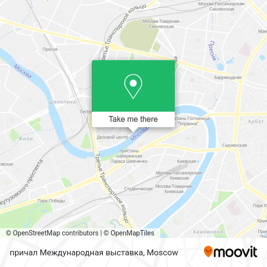 причал Международная выставка map
