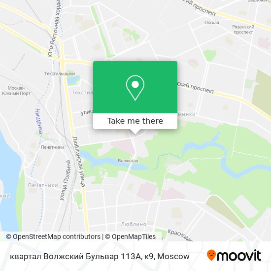 квартал Волжский Бульвар 113А, к9 map