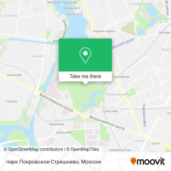парк Покровское-Стрешнево map