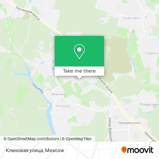 Кленовая улица map