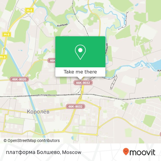 платформа Болшево map