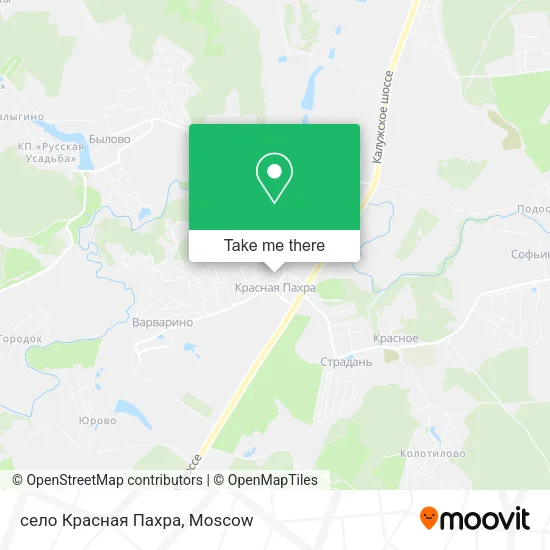 село Красная Пахра map