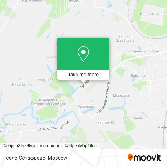 село Остафьево map