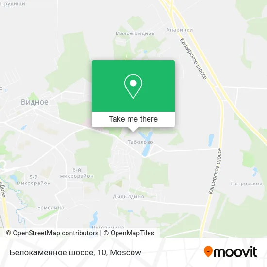 Белокаменное шоссе, 10 map