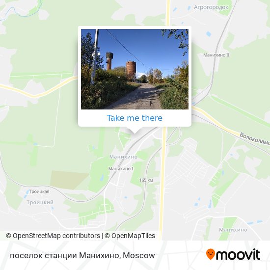 поселок станции Манихино map