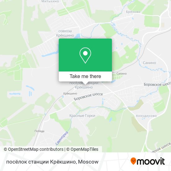 посёлок станции Крёкшино map