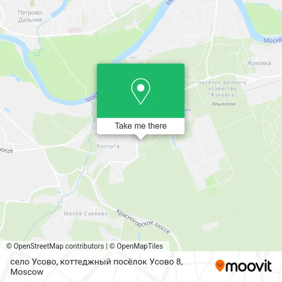село Усово, коттеджный посёлок Усово 8 map