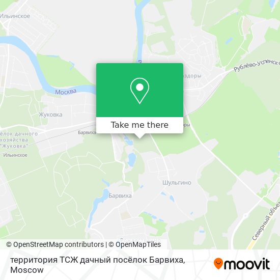 территория ТСЖ дачный посёлок Барвиха map
